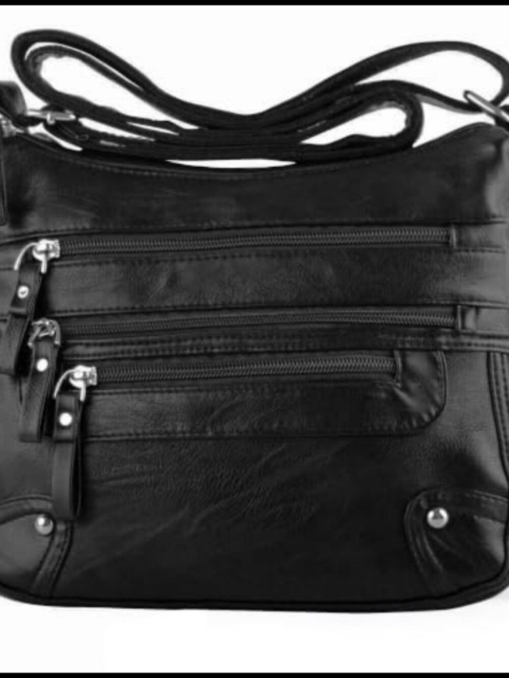 ELDA Crossbody Purses for Women 10 Pockets Waterproof PU Leather Lightweight